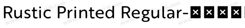 Rustic Printed Regular字体转换